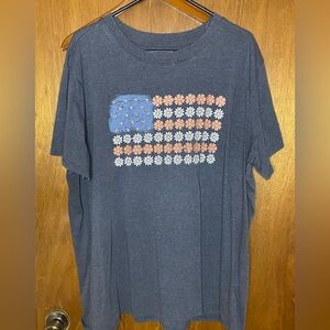 Maurices Charcoal Floral Tee 2X